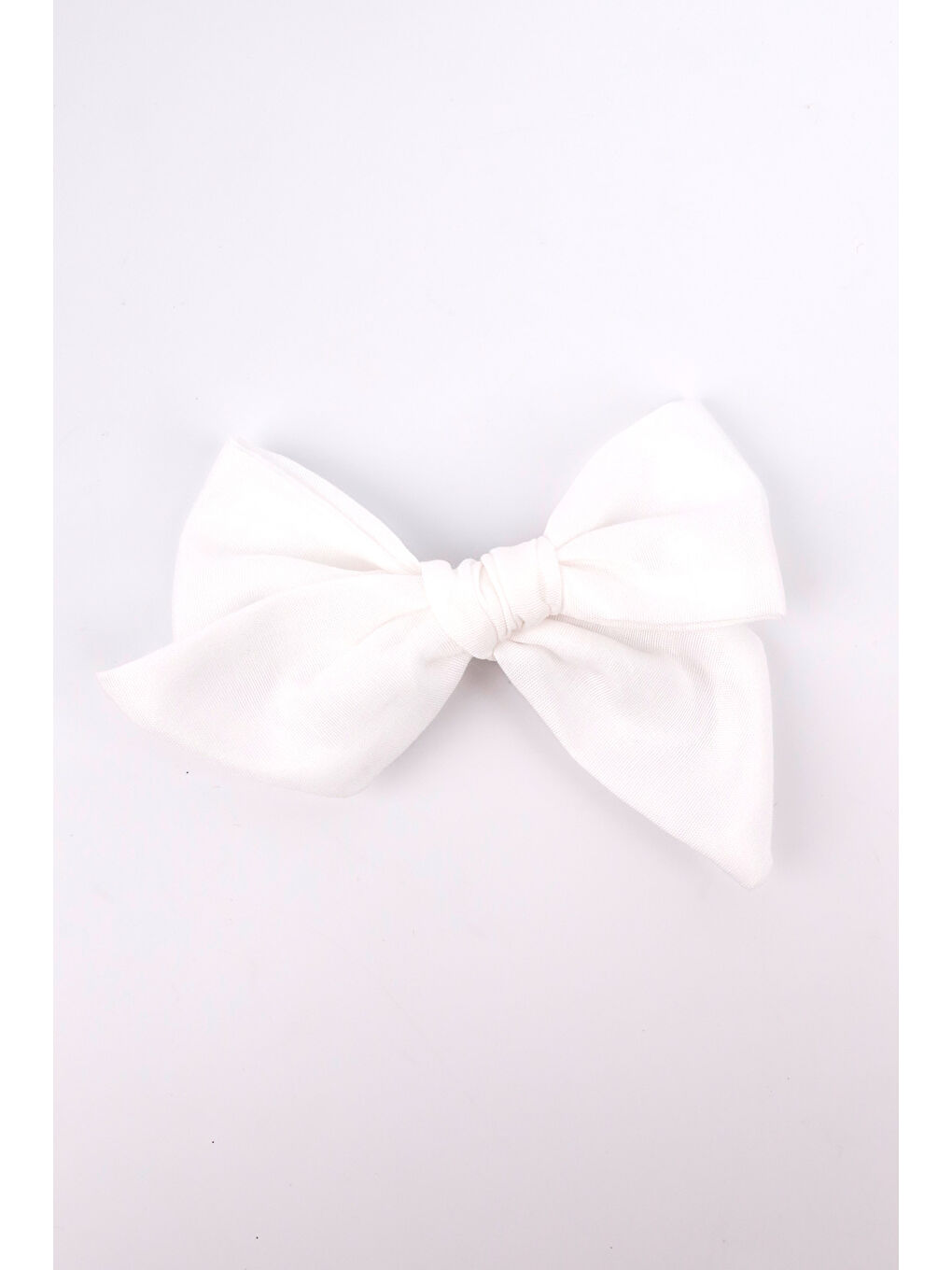 Beyaz Fiyonk Kız Çocuk Klips Toka-1