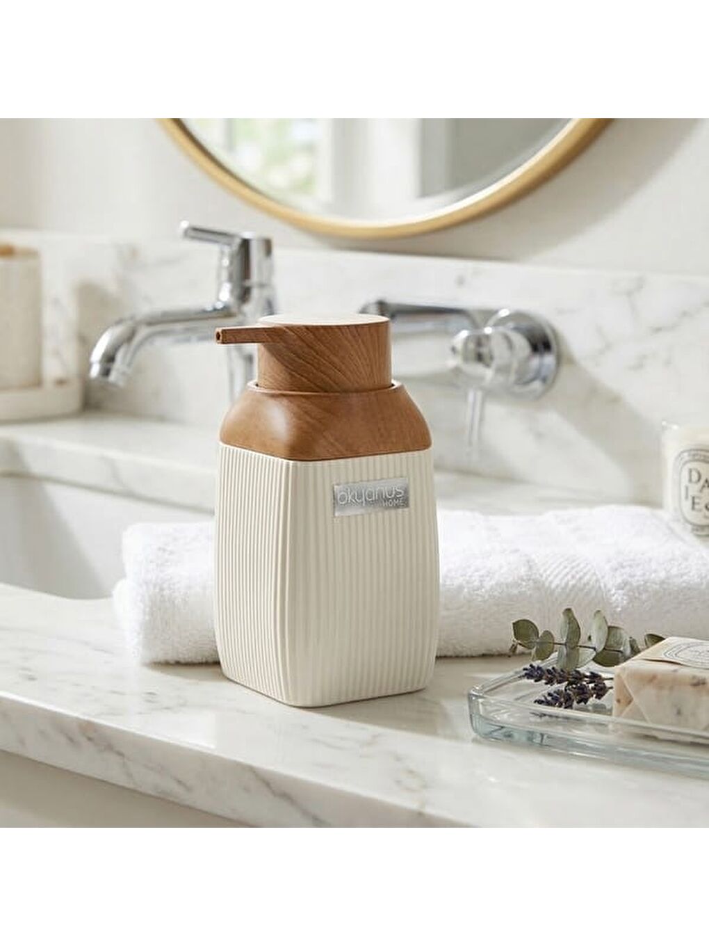 Karışık Diva Sıvı Sabunluk - Beyaz / Kahverengi