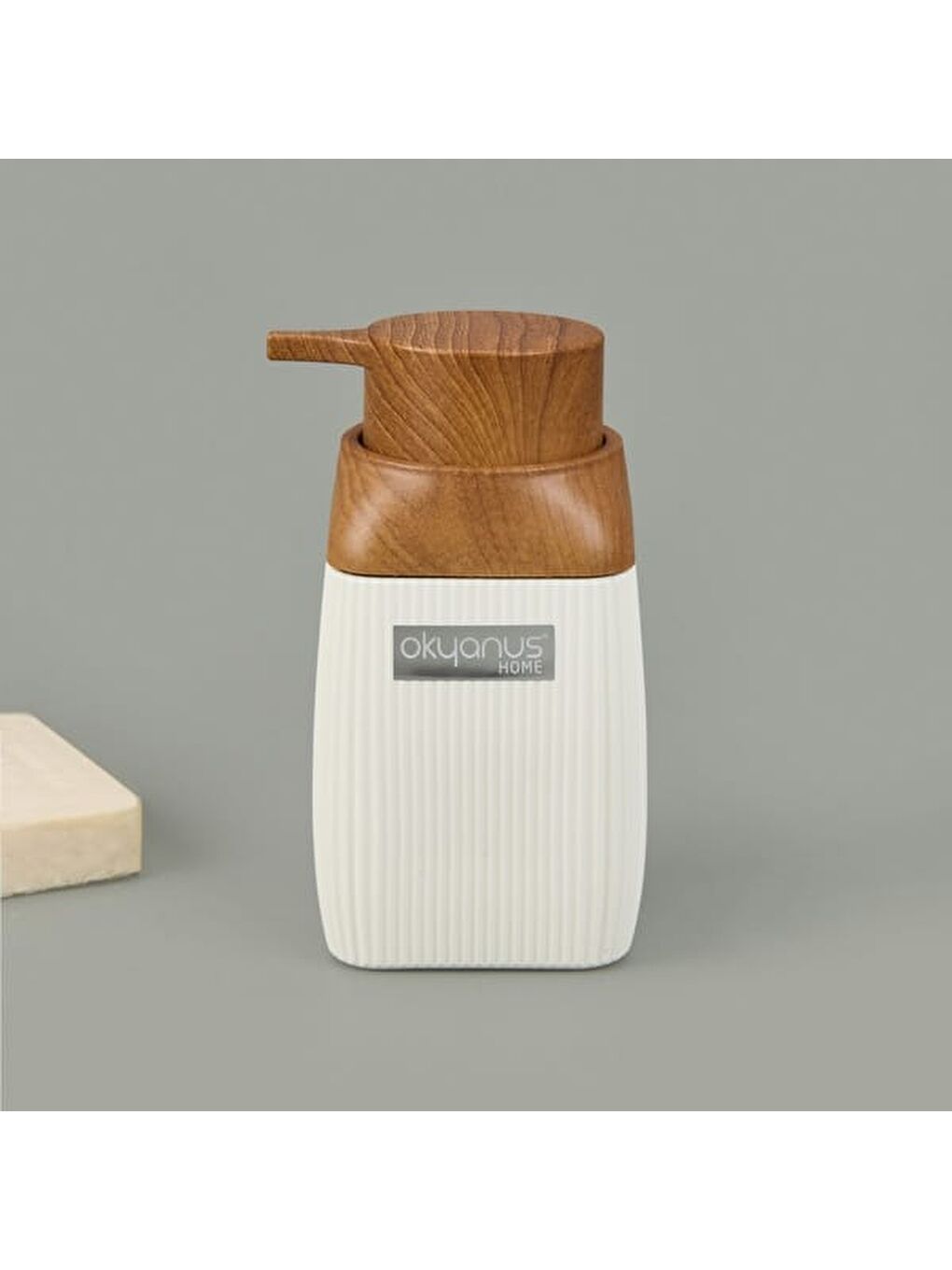 Karışık Diva Sıvı Sabunluk - Beyaz / Kahverengi-6