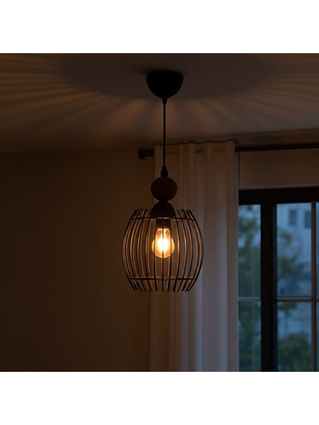 Fiorenze Metal Sarkıt - Siyah - 80 cm-6