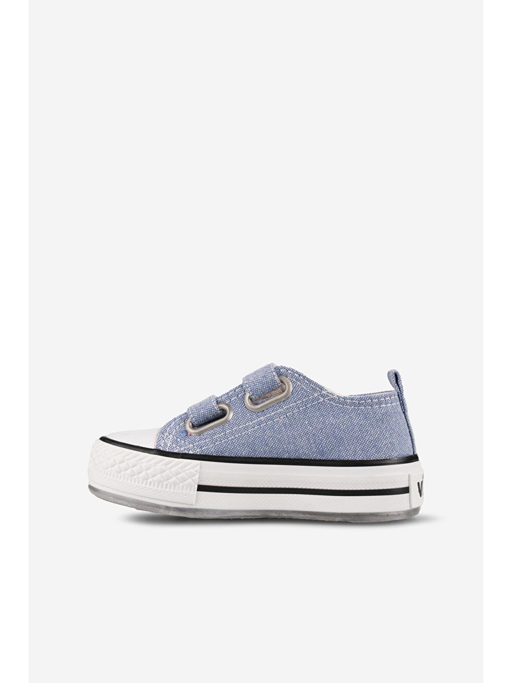Mavi Pino Işıklı Unisex Bebek Jean Spor Ayakkabı-1