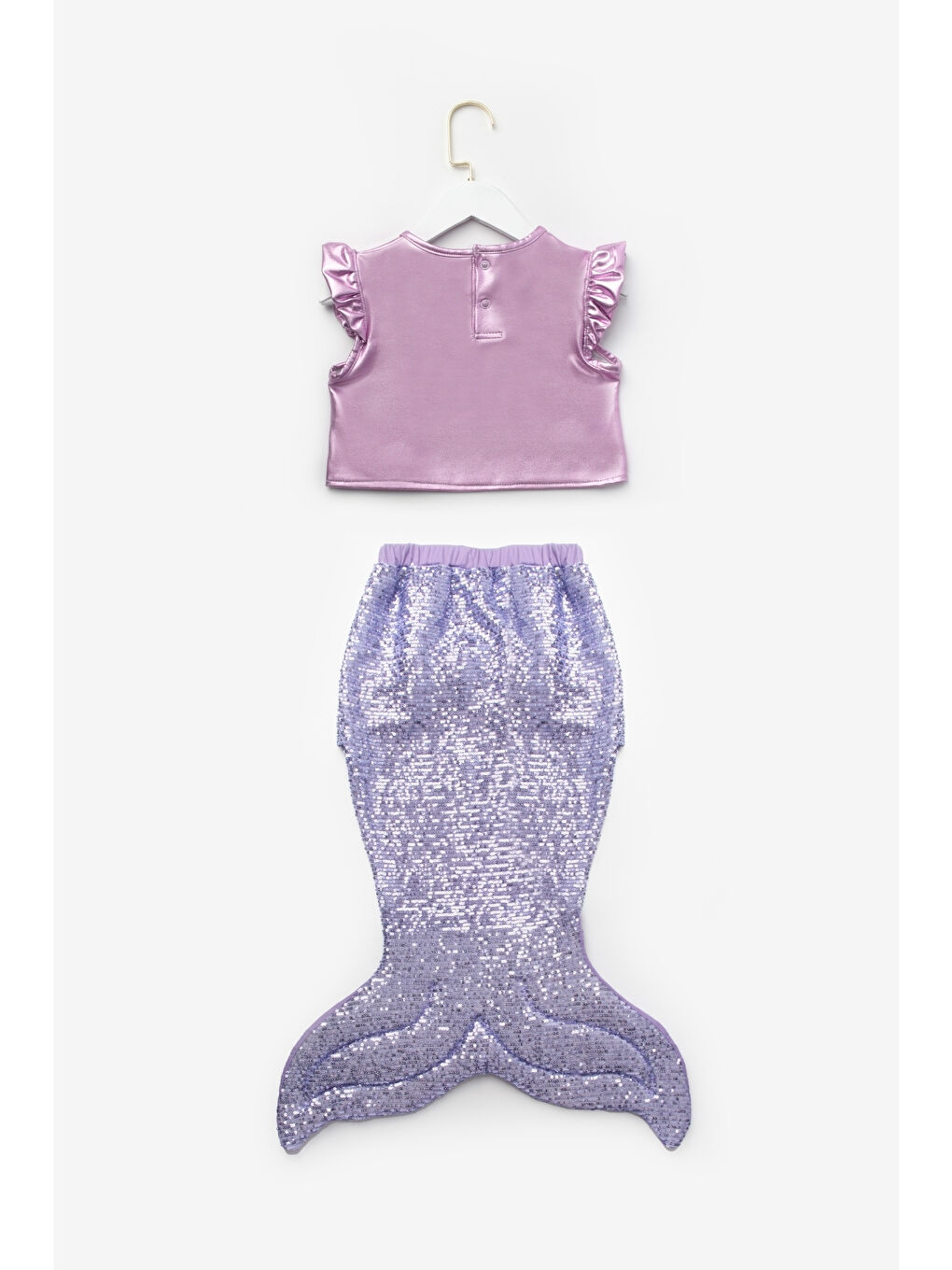 Lila Deniz Kızı Etekli Kız Çocuk İkili Takım - Liliana-4