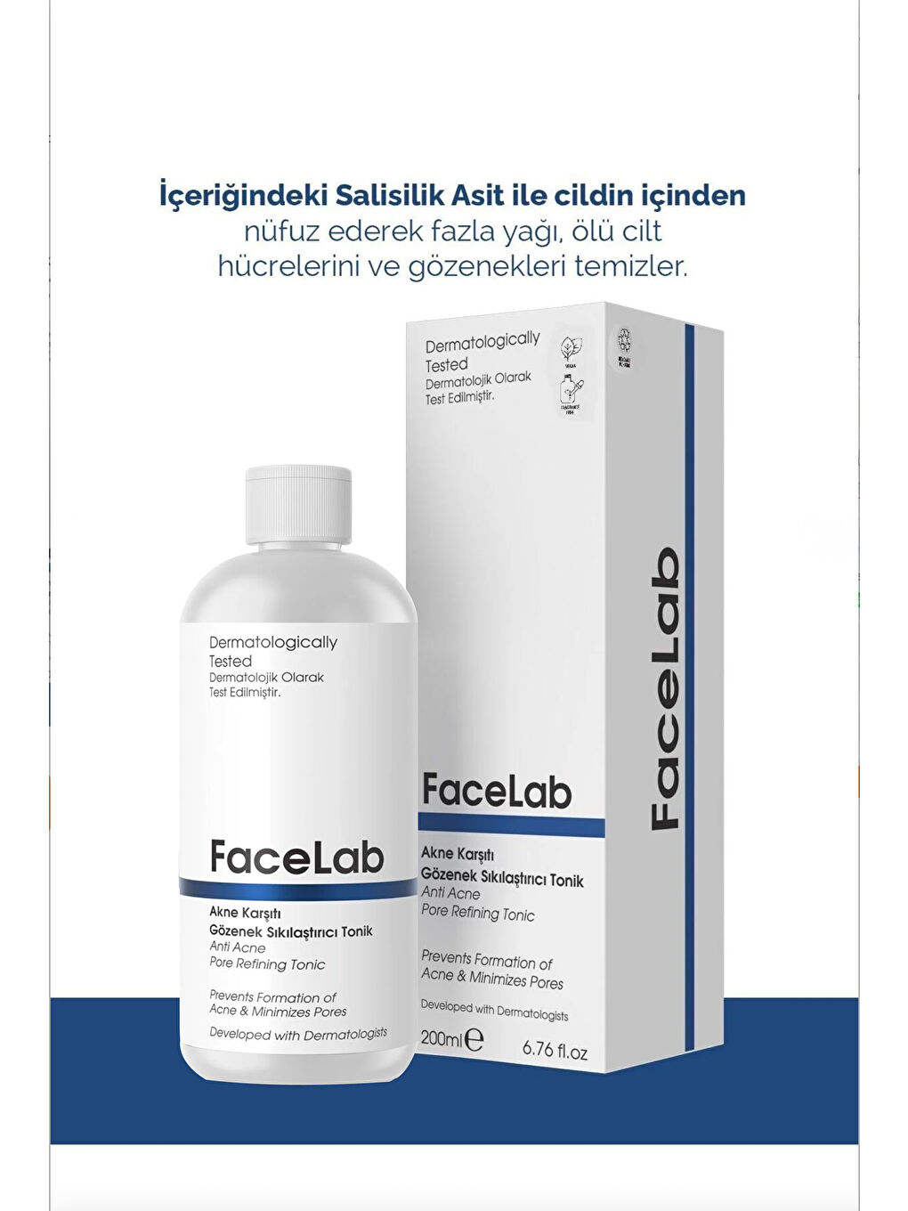 Salisilik Asit İçerikli Akne Karşıtı Gözenek Sıkılaştırıcı Tonik-3