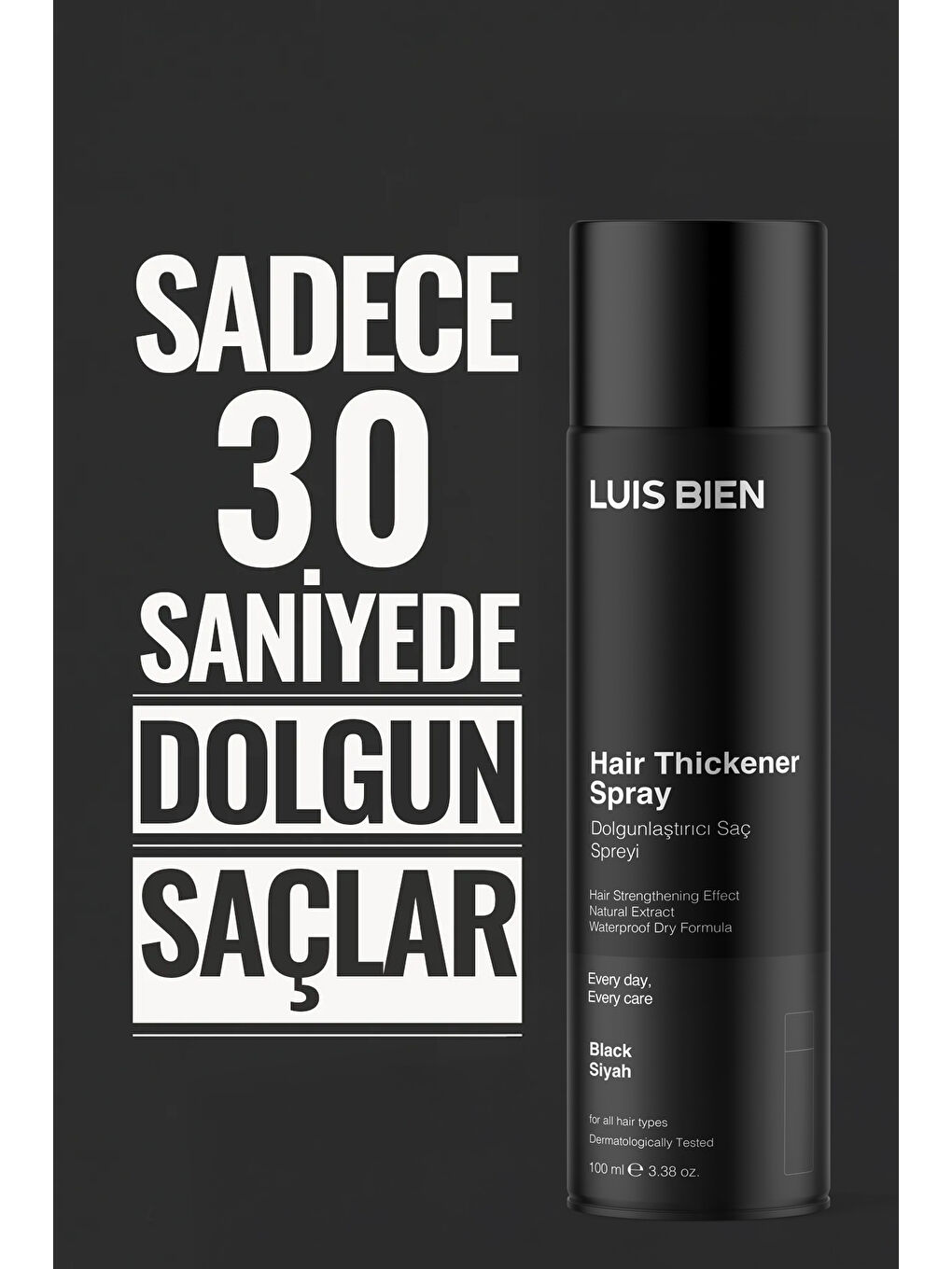Dolgunlaştırıcı Saç Spreyi-Siyah-2