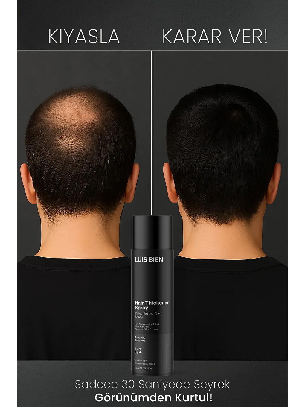 Dolgunlaştırıcı Saç Spreyi-Siyah-3