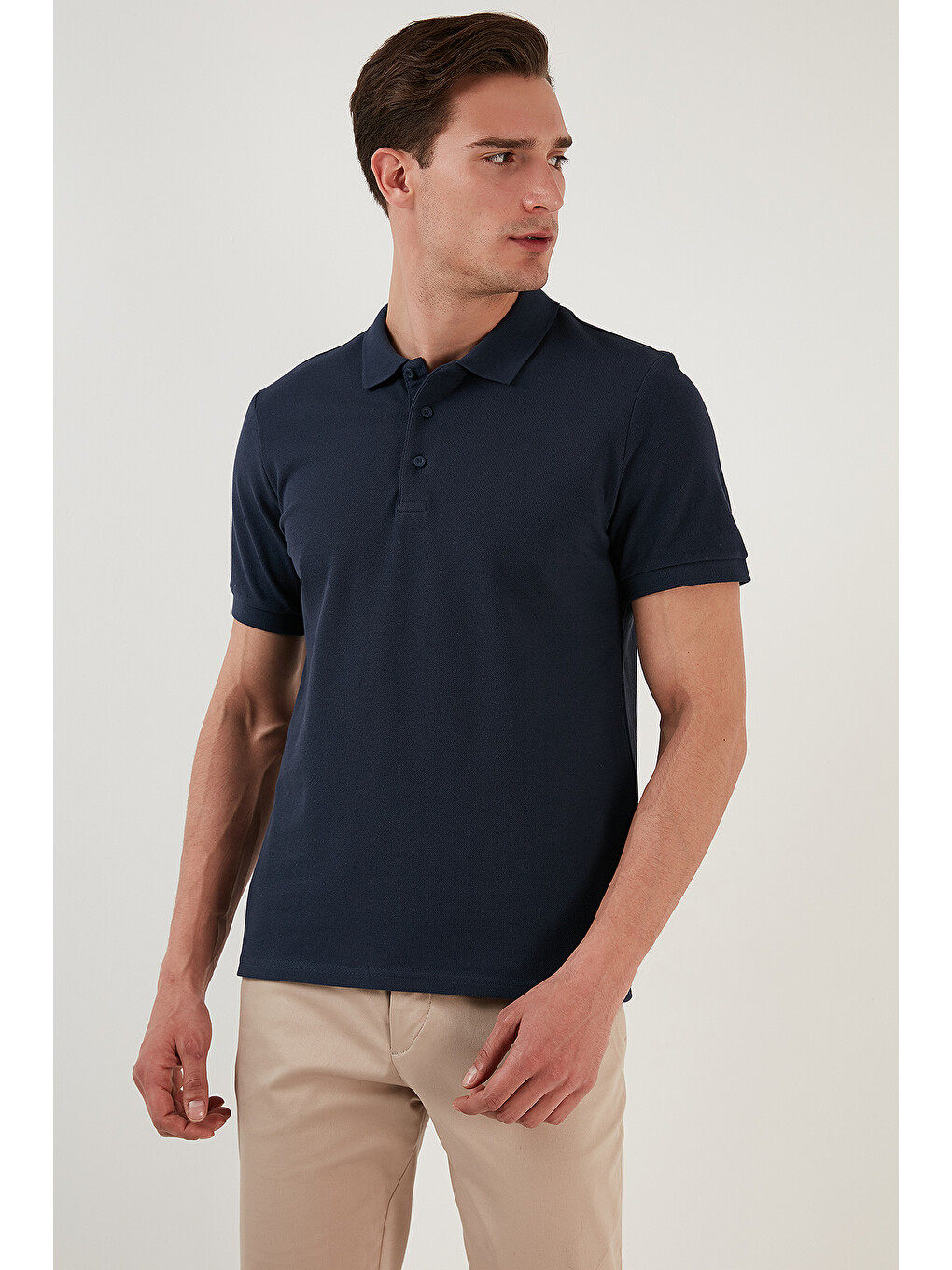 İndigo Pamuk Regular Fit Düğmeli 2'li Paket Polo Yaka %100 Pamuk Tişört 5902127S2-1