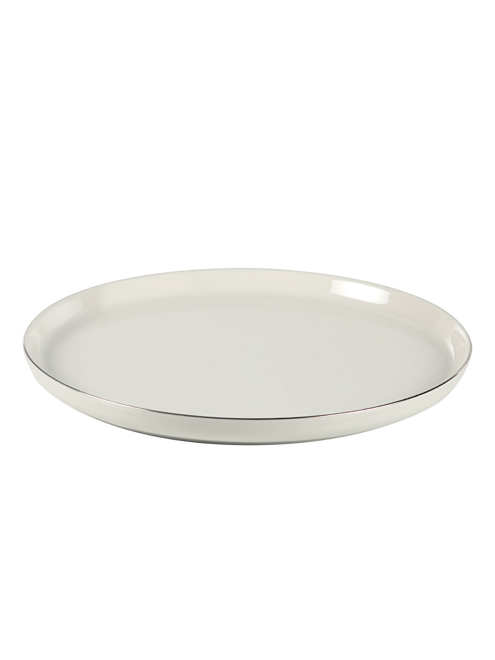 Ekru Bilbao 3 Parça 27 Cm Servis Tabağı Gümüş Fıle-2