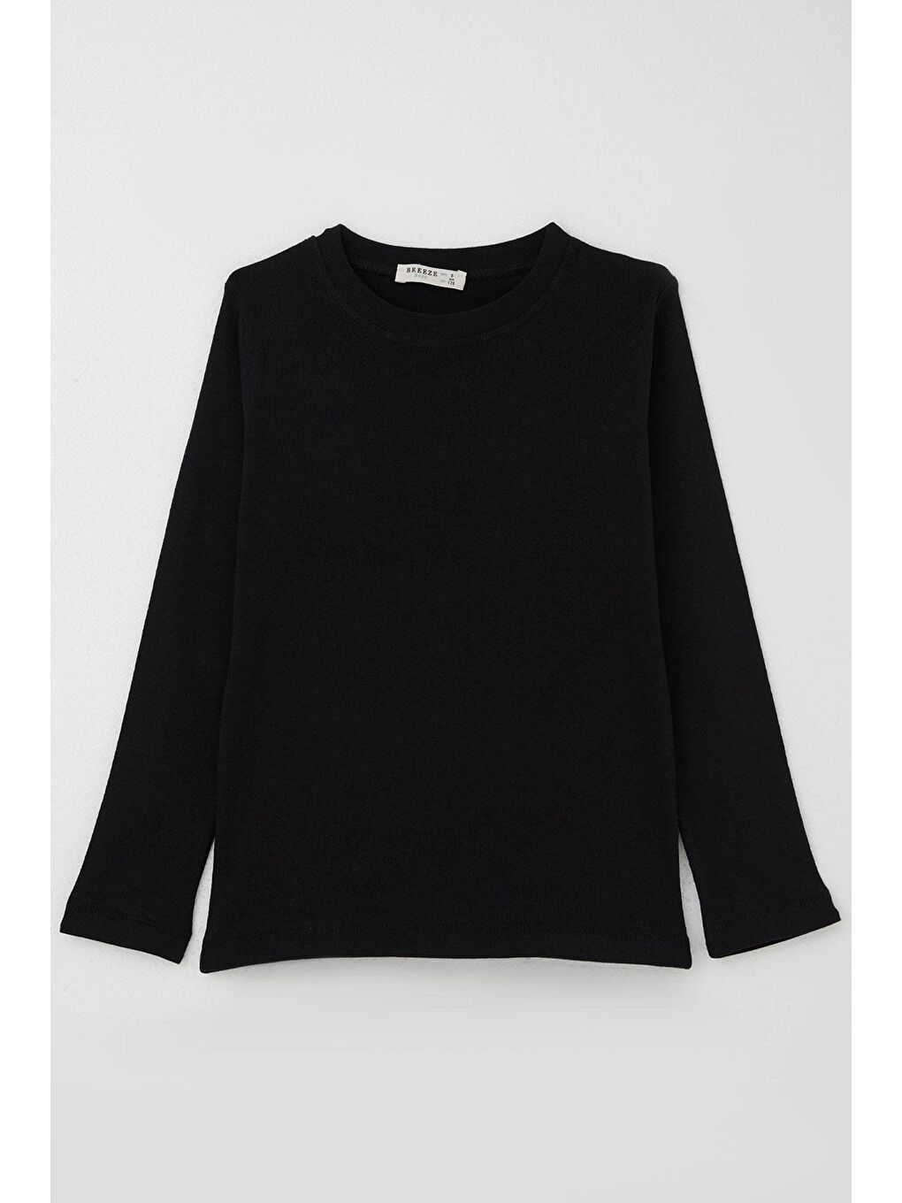 Erkek Çocuk Sweatshirt Basic Siyah (4-8 Yaş)-3