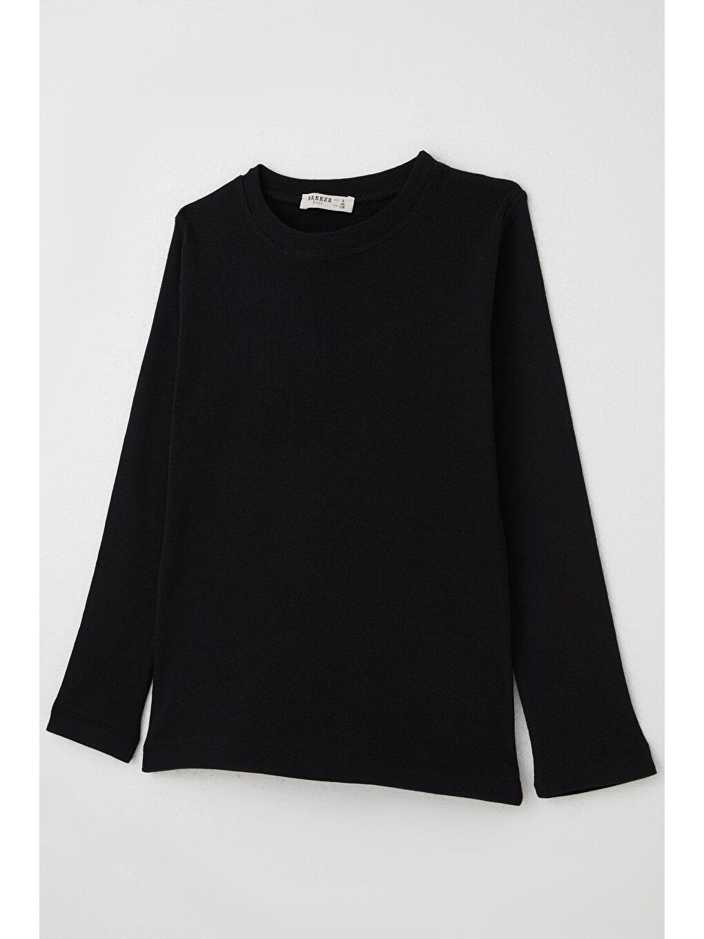 Erkek Çocuk Sweatshirt Basic Siyah (4-8 Yaş)-5