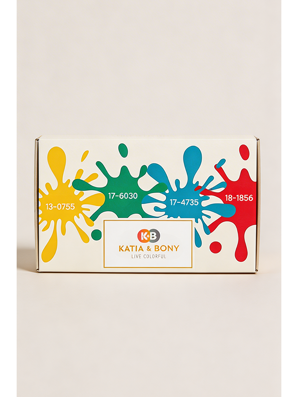 Ekru Pantone Renkli Hediye Kutusu-1