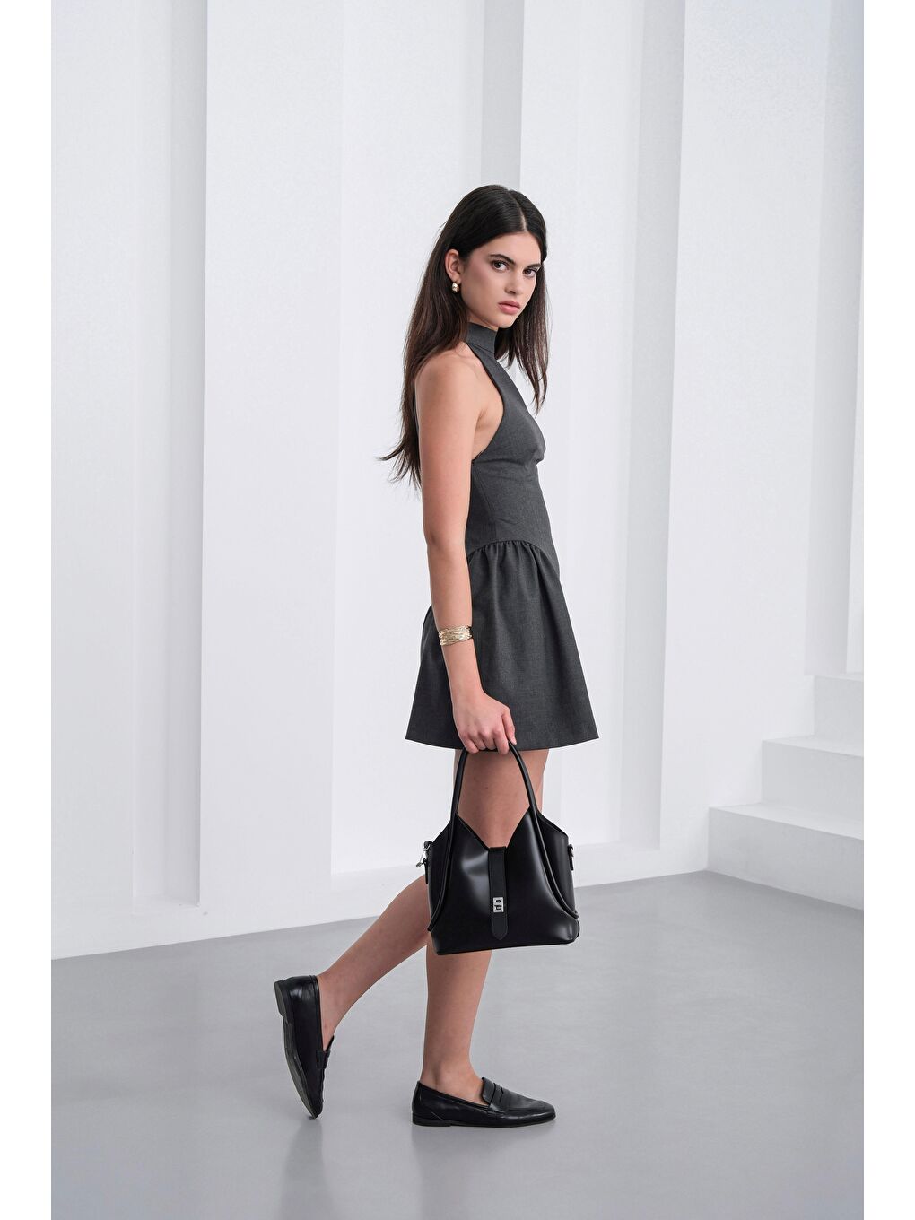 Cindy El Ve Çapraz Çanta Siyah-4