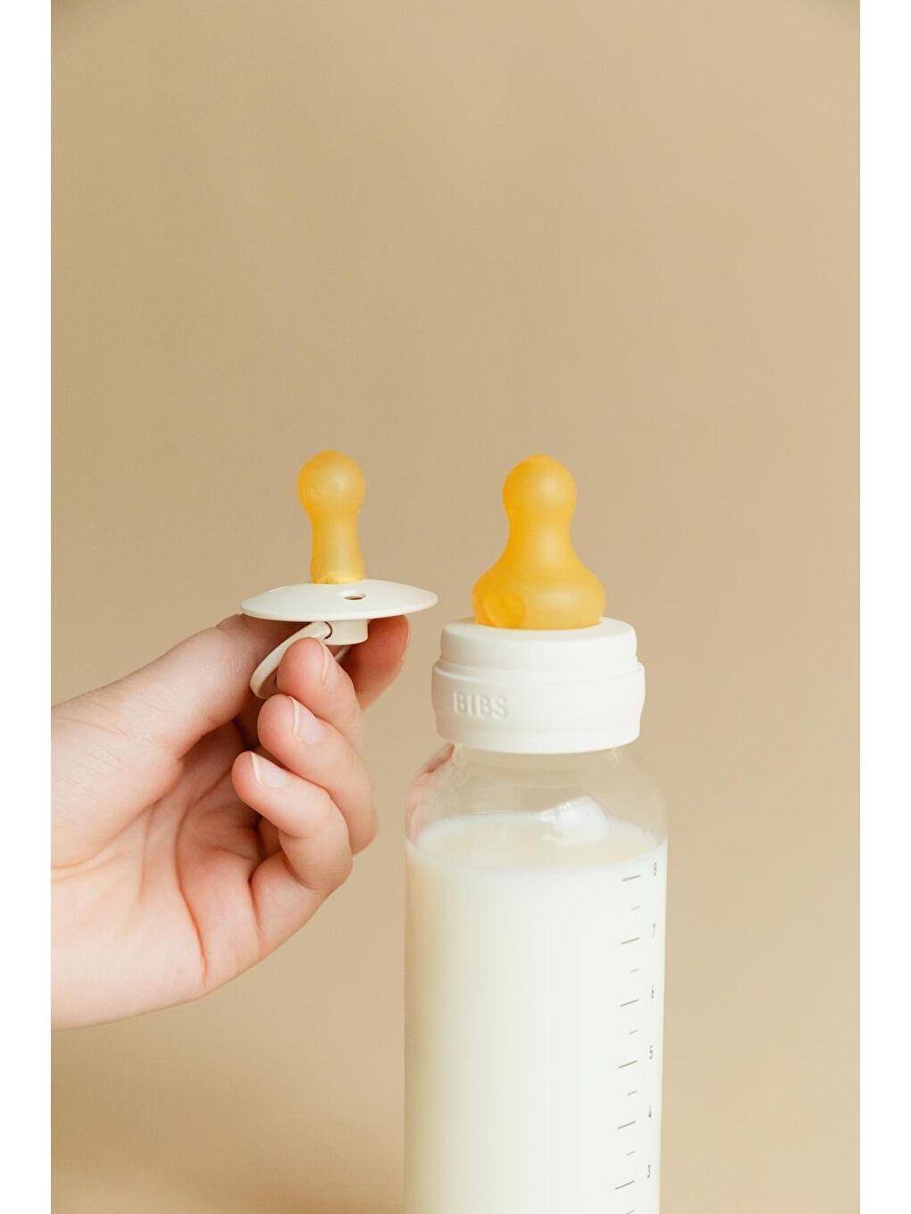 Baby PP Bott.Kauçuk İkili Biberon Ivory 270ml-3