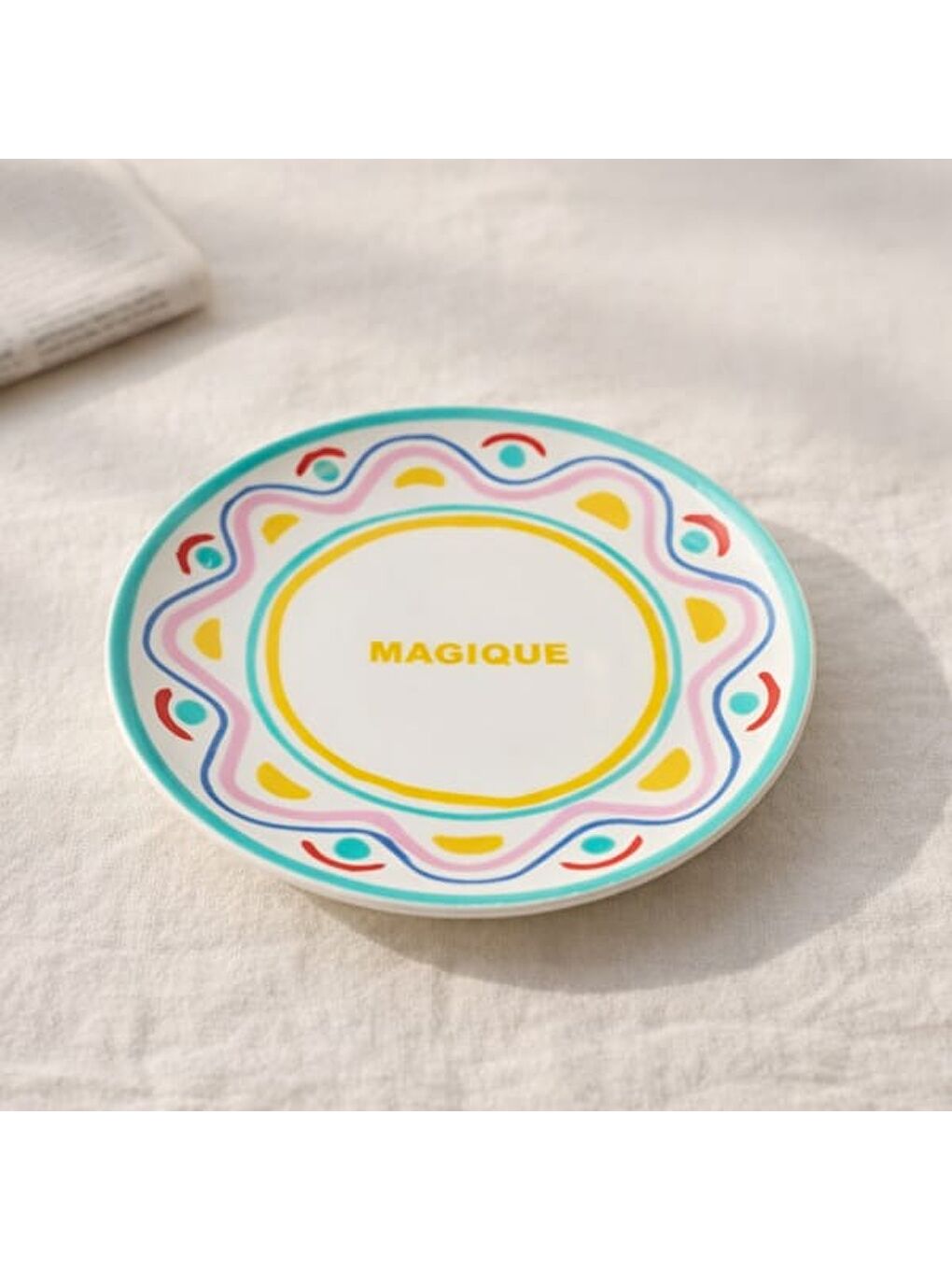 Karışık Kitchen Magique Servis Tabağı - Renkli - 25 cm
