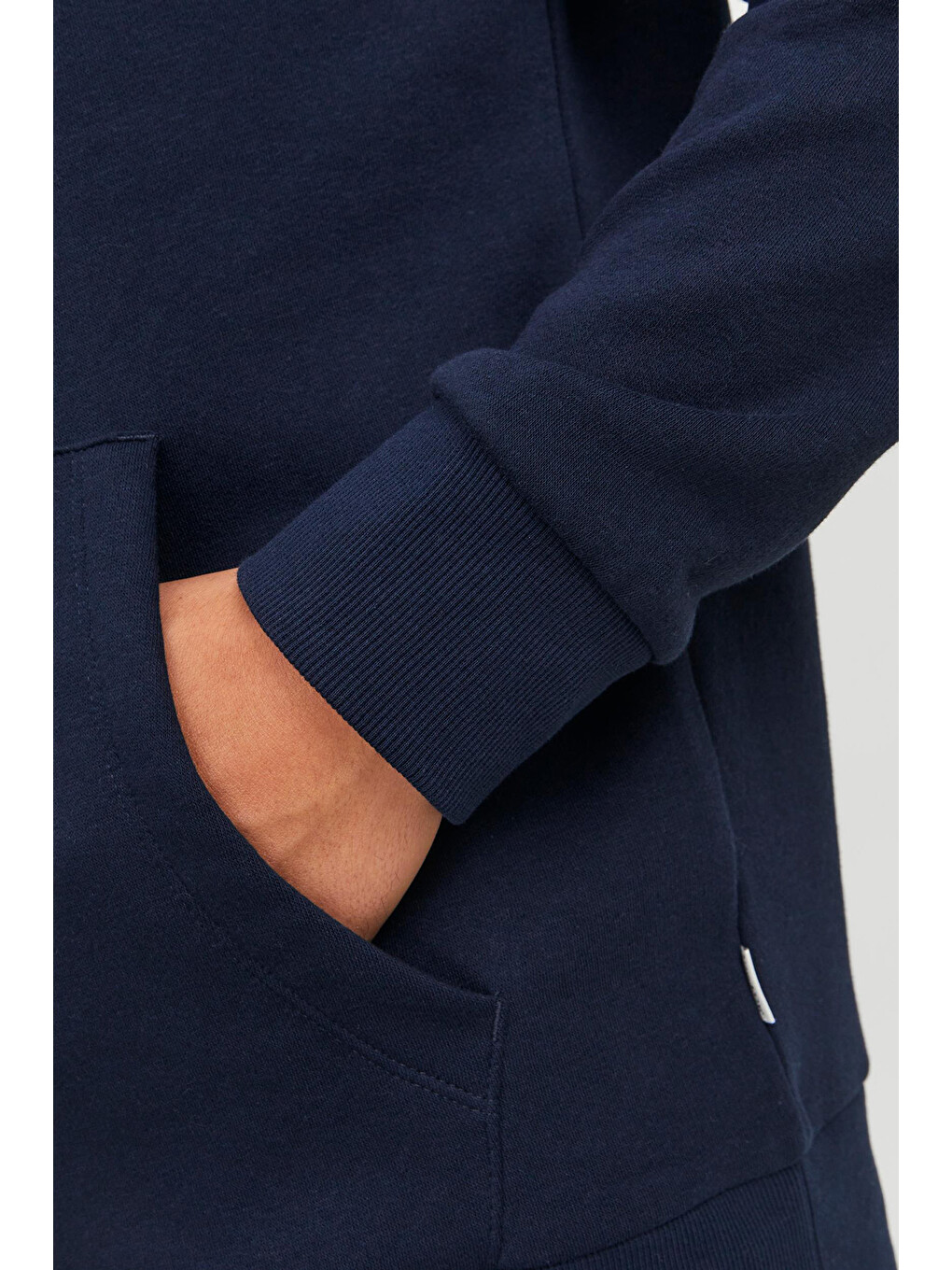 Lacivert Jjecorp Old Logo Regular Kapüşonlu Erkek Sweat 1213-7054-4