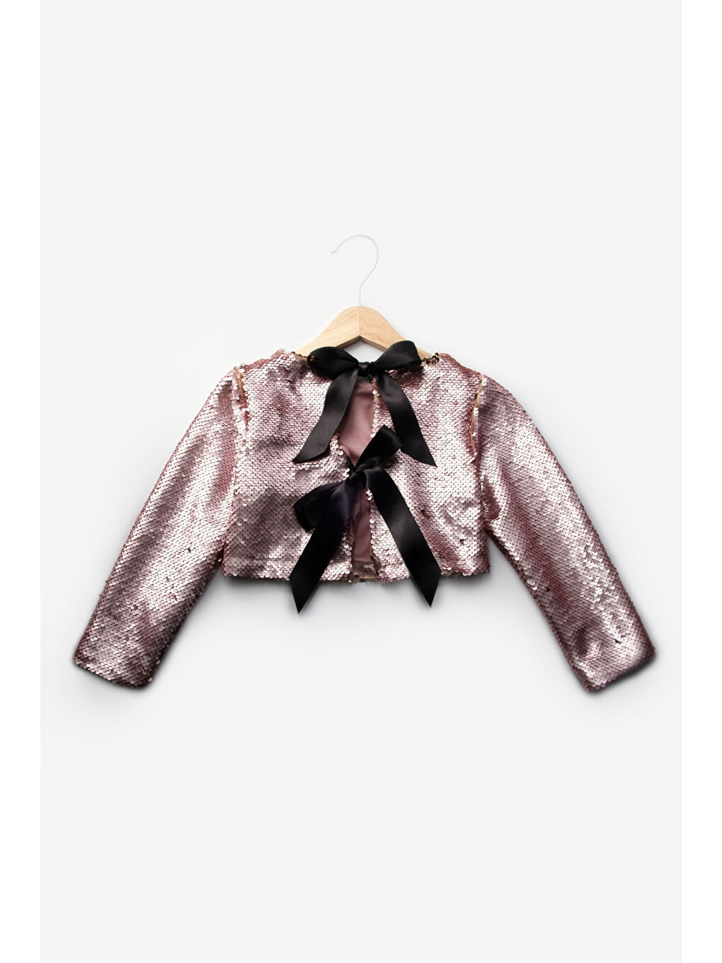 Pembe Rose Pul Payetli Tül Etekli Kız Çocuk İkili Takım - Milena-5