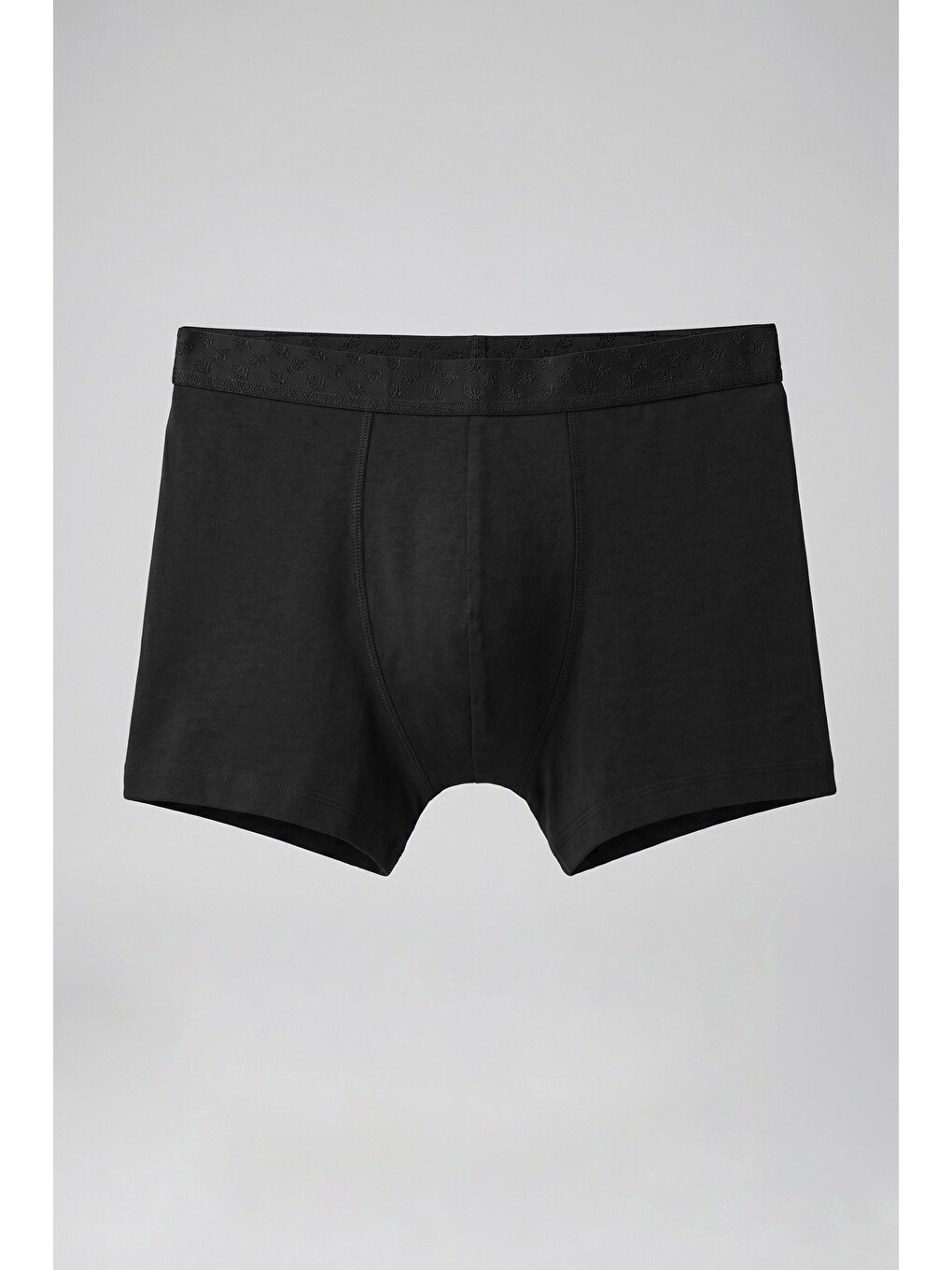 Erkek Pamuklu Modal Lastikli Boxer Siyah