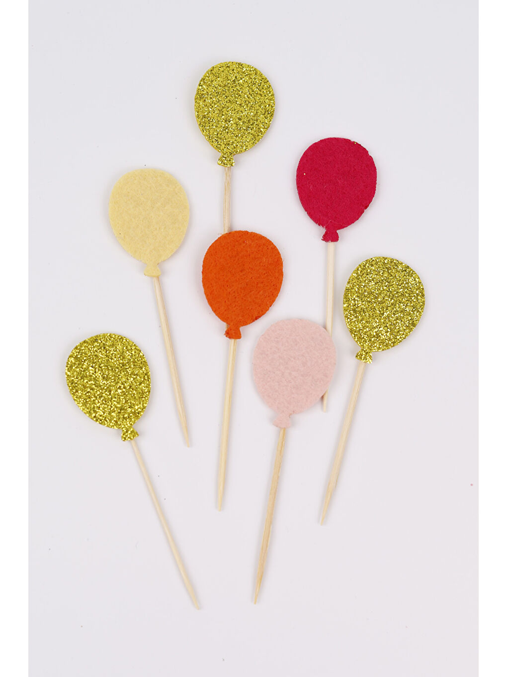 Sarı Altın Happy Birthday Balon Pasta Süsü-1