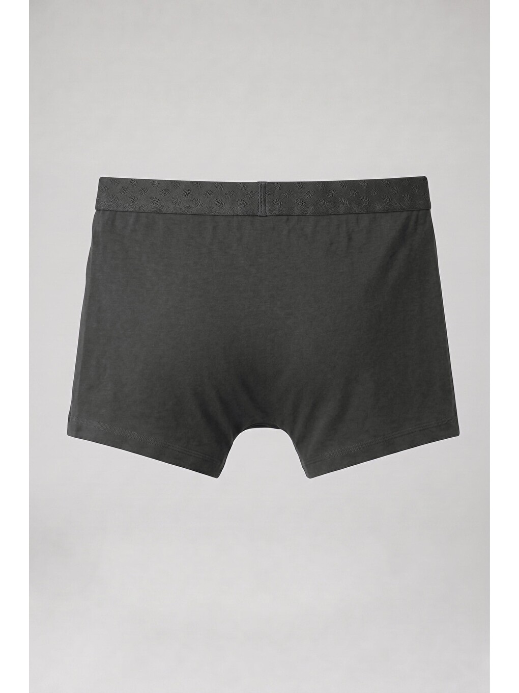 Gri Erkek Pamuklu Modal Lastikli Boxer Füme-1