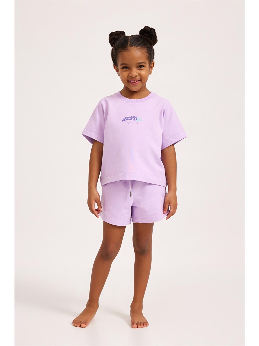 Lavender Kız Çocuk T-shirt Lila-2