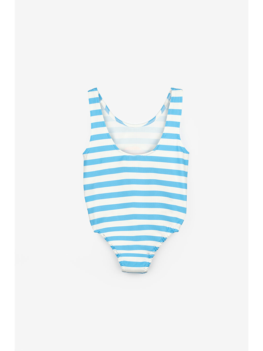 Mavi Deniz Kızı Baskılı Kız Çocuk Mayo-1