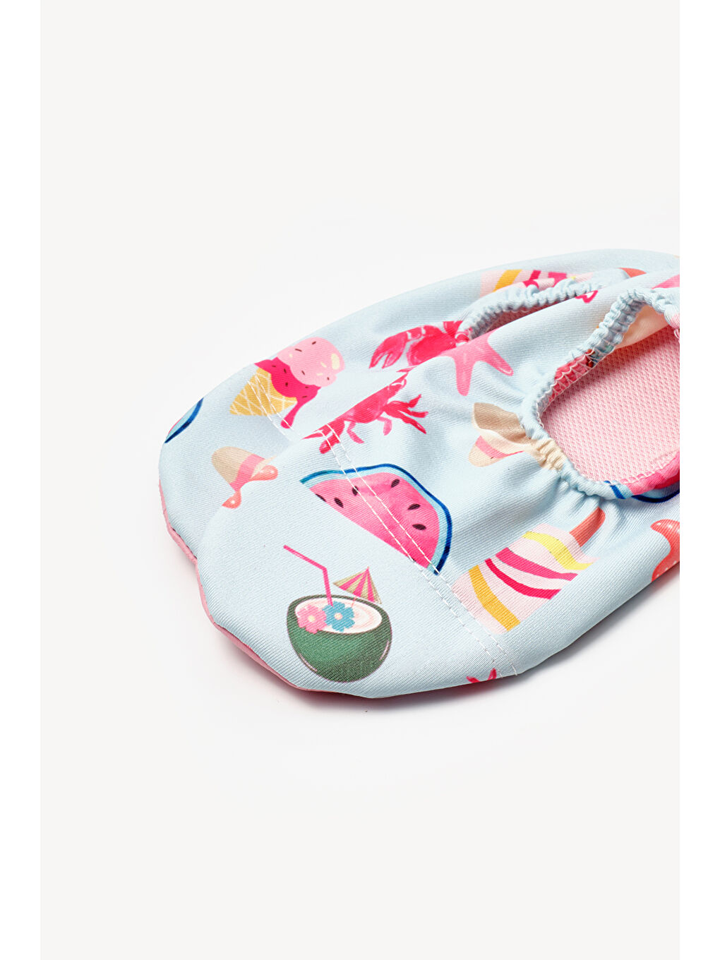 Karışık Çok Renkli Dondurma Desenli Kız Çocuk Deniz Ve Havuz Ayakkabısı-1