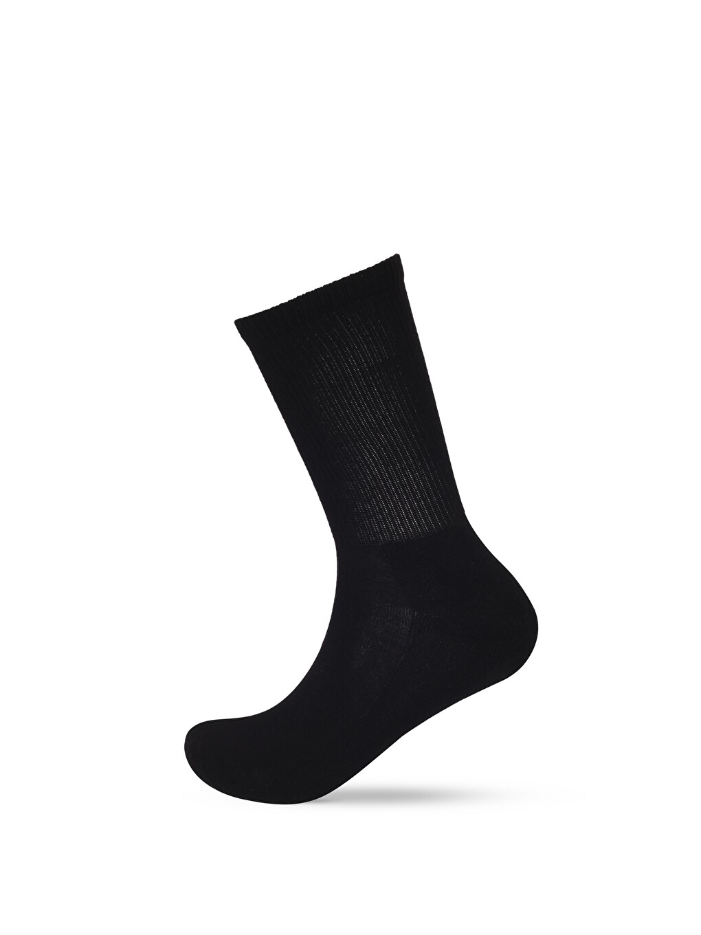 Unisex Havlu Taban Uzun Konç Basic Soket Çorap Siyah-1