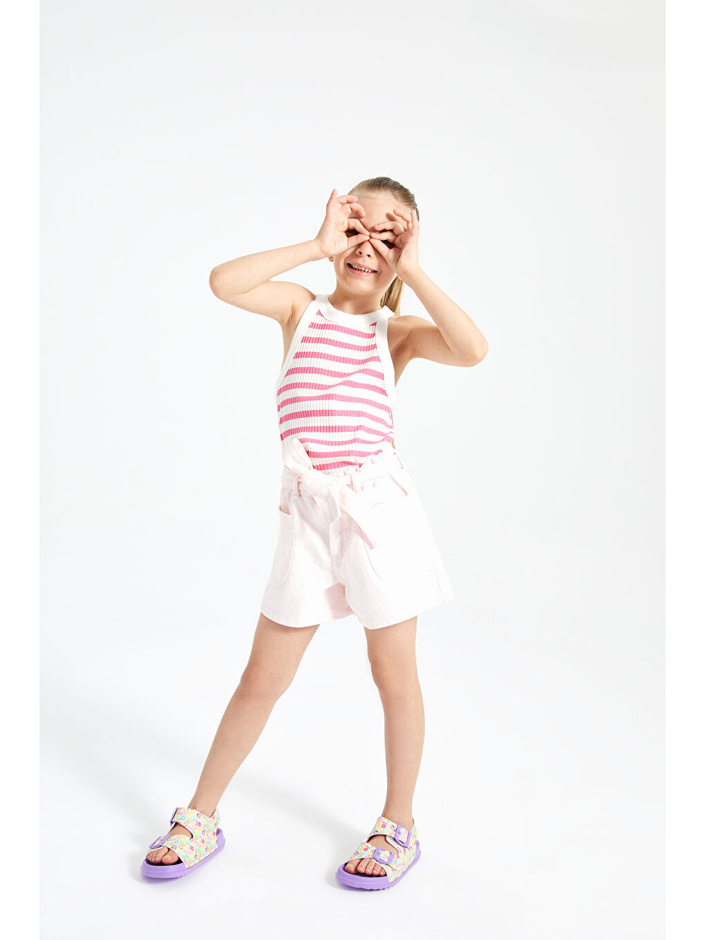 Miyu II Baskılı Kız Bebek Lila Sandalet-7