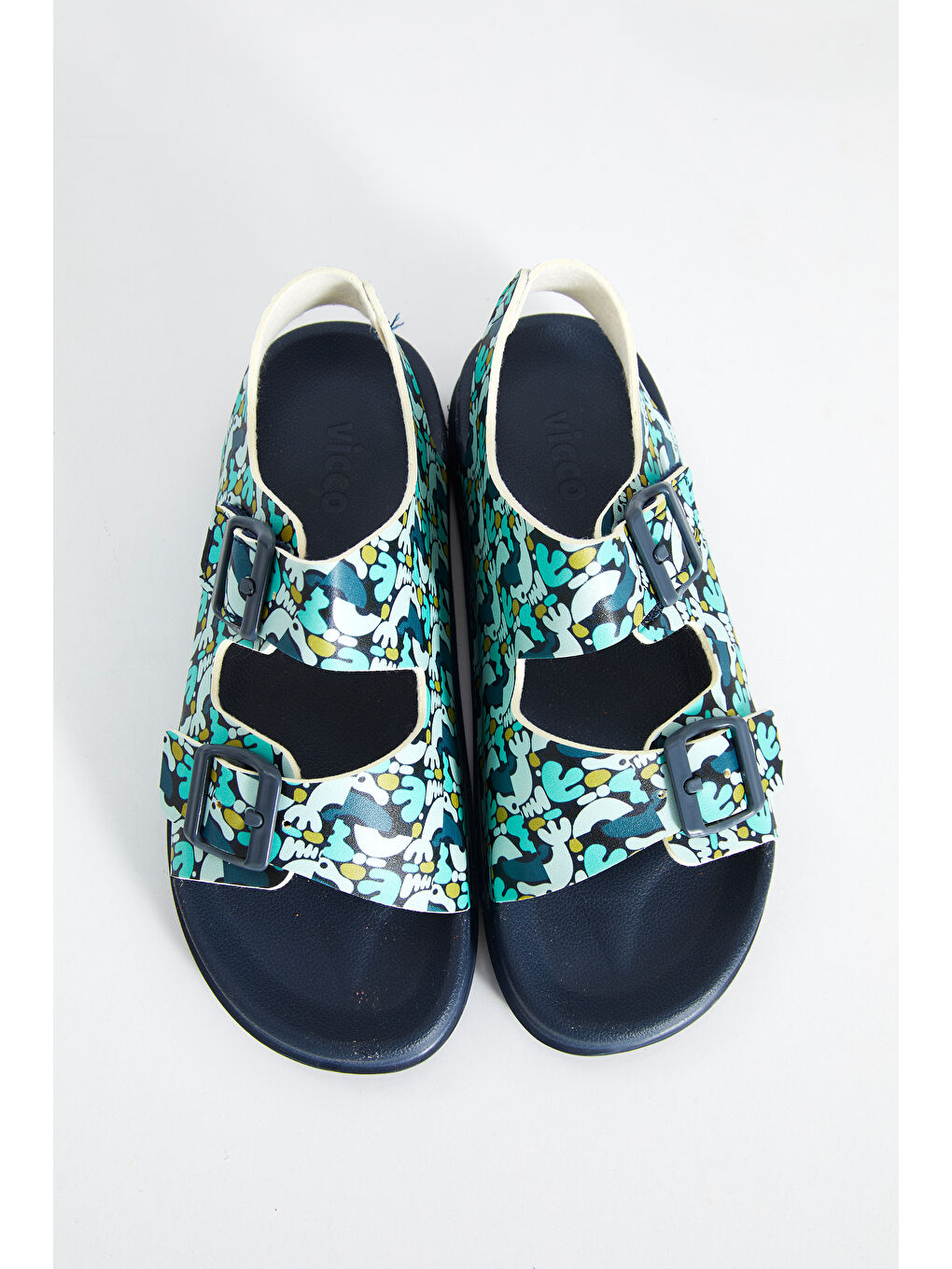 Miyu II Baskılı Erkek Okul Öncesi Lacivert Sandalet-2