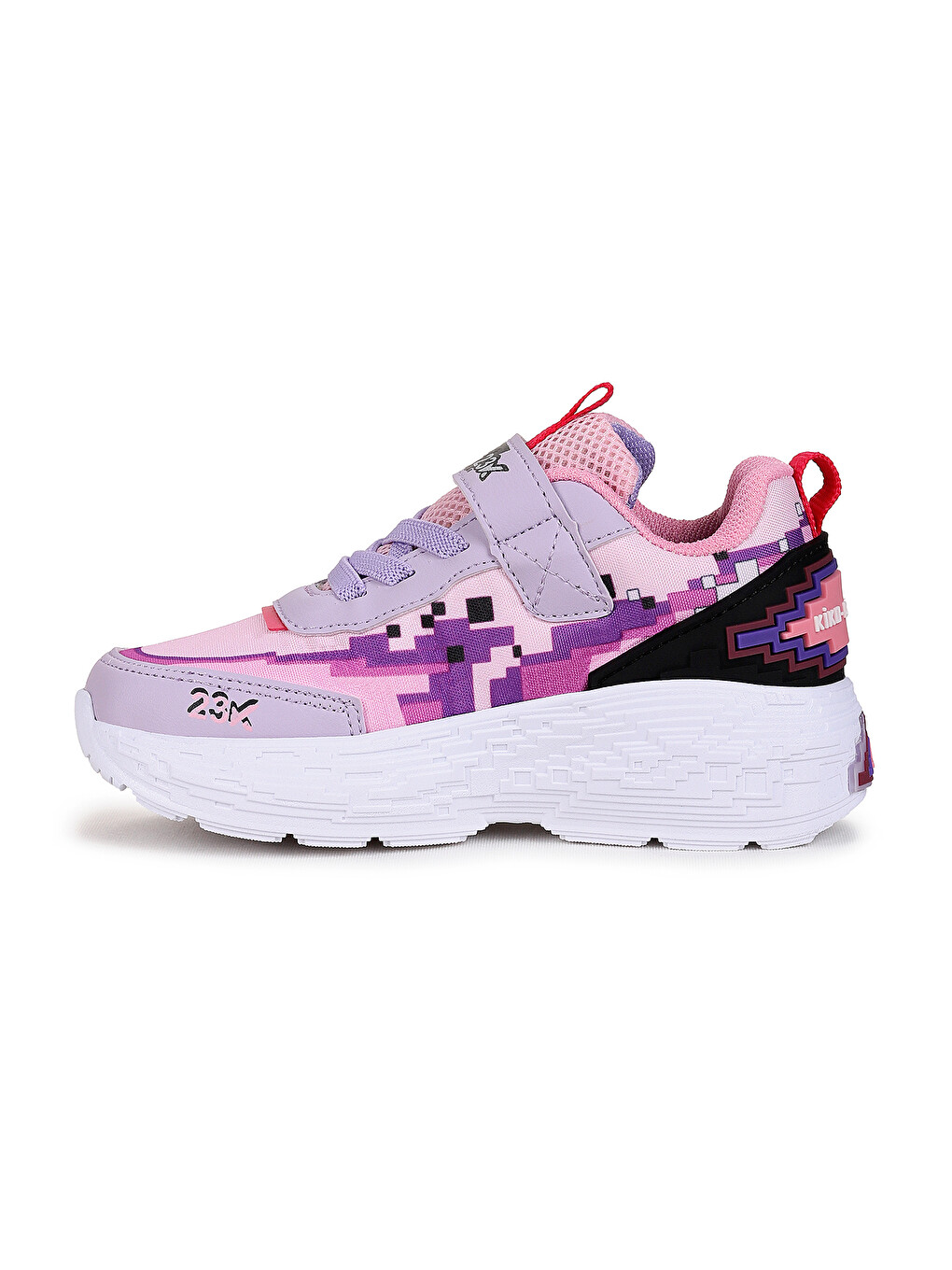 Lila Craft Işıklı Günlük Cırtlı Kız Çocuk Spor Ayakkabı-5