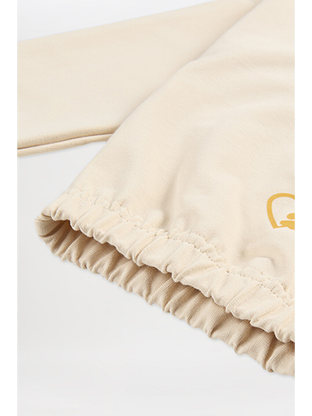 Kız Çocuk Baskı Detaylı Kapüşonlu Bej Sweatshirt-5