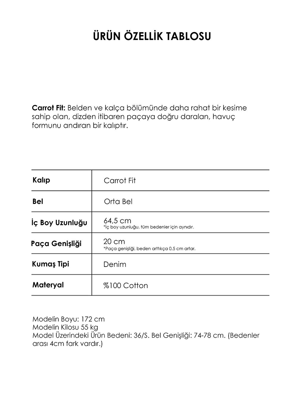 Mavi Kadın T.Kot Rengi Venüs 2s5-65 Carrot Fit Rahat Kesim %100 Pamuk Denim Jean-3