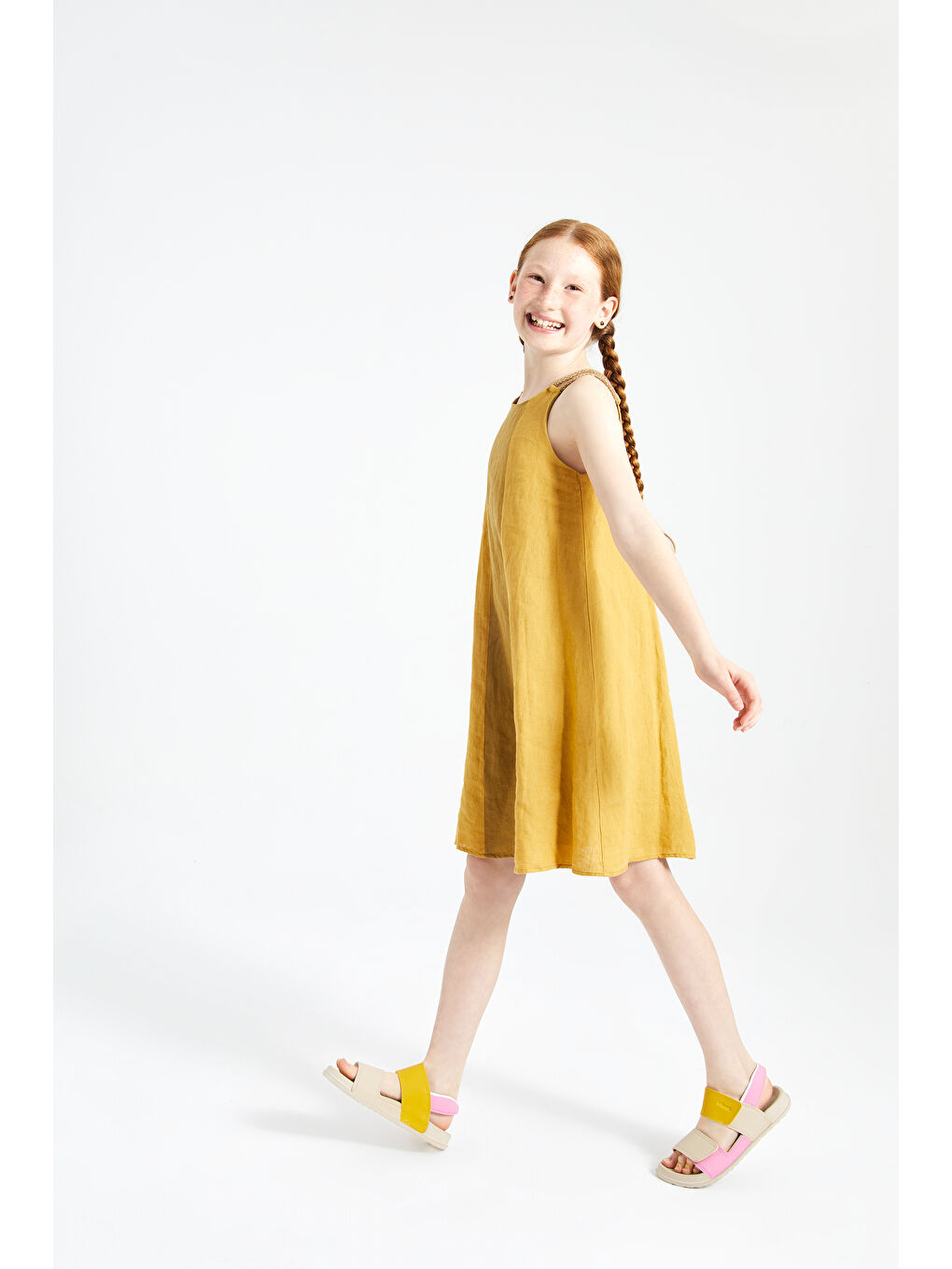 Krixi Hafif Kız Çocuk Bej Sandalet-7