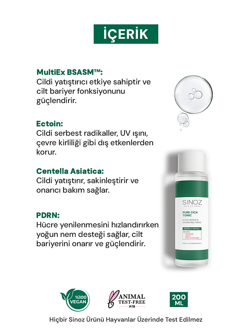 Pure Cica Onarıcı Yenileyici Ve Nemlendirici Pdrn Tonik 200 Ml-2