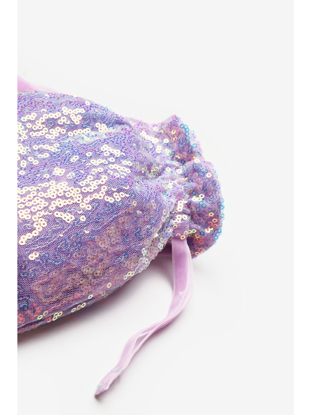 Lila Pul Payetli Kız Çocuk Çanta-1