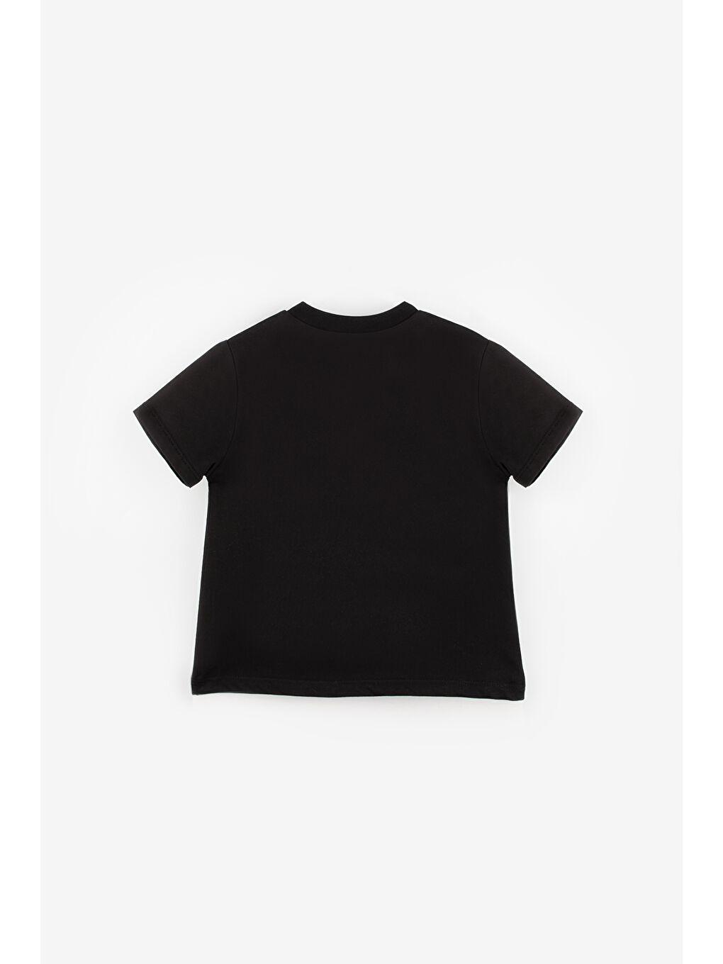 Siyah Penye Basic Çocuk Tişört-1