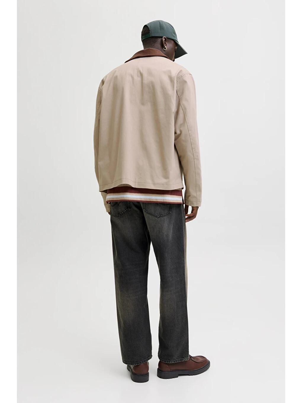 Bej Jack &Jones Essentials Jjegraham Pamuklu Regular Fit Kadife Yaka Mont 12288889-3