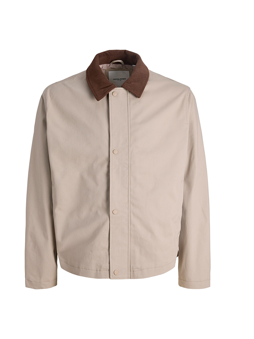 Bej Jack &Jones Essentials Jjegraham Pamuklu Regular Fit Kadife Yaka Mont 12288889-6