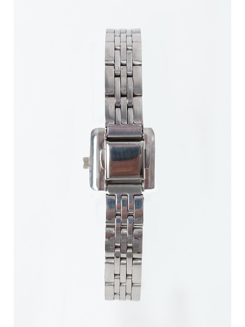 Gri GÜMÜŞ Dikdörtgen Kadranlı Minimal Kol Saati-2