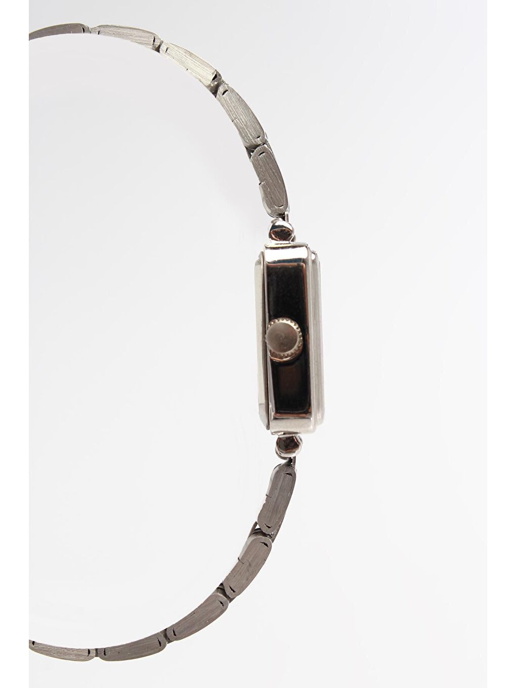 Gri GÜMÜŞ Dikdörtgen Kadranlı Minimal Kol Saati-3