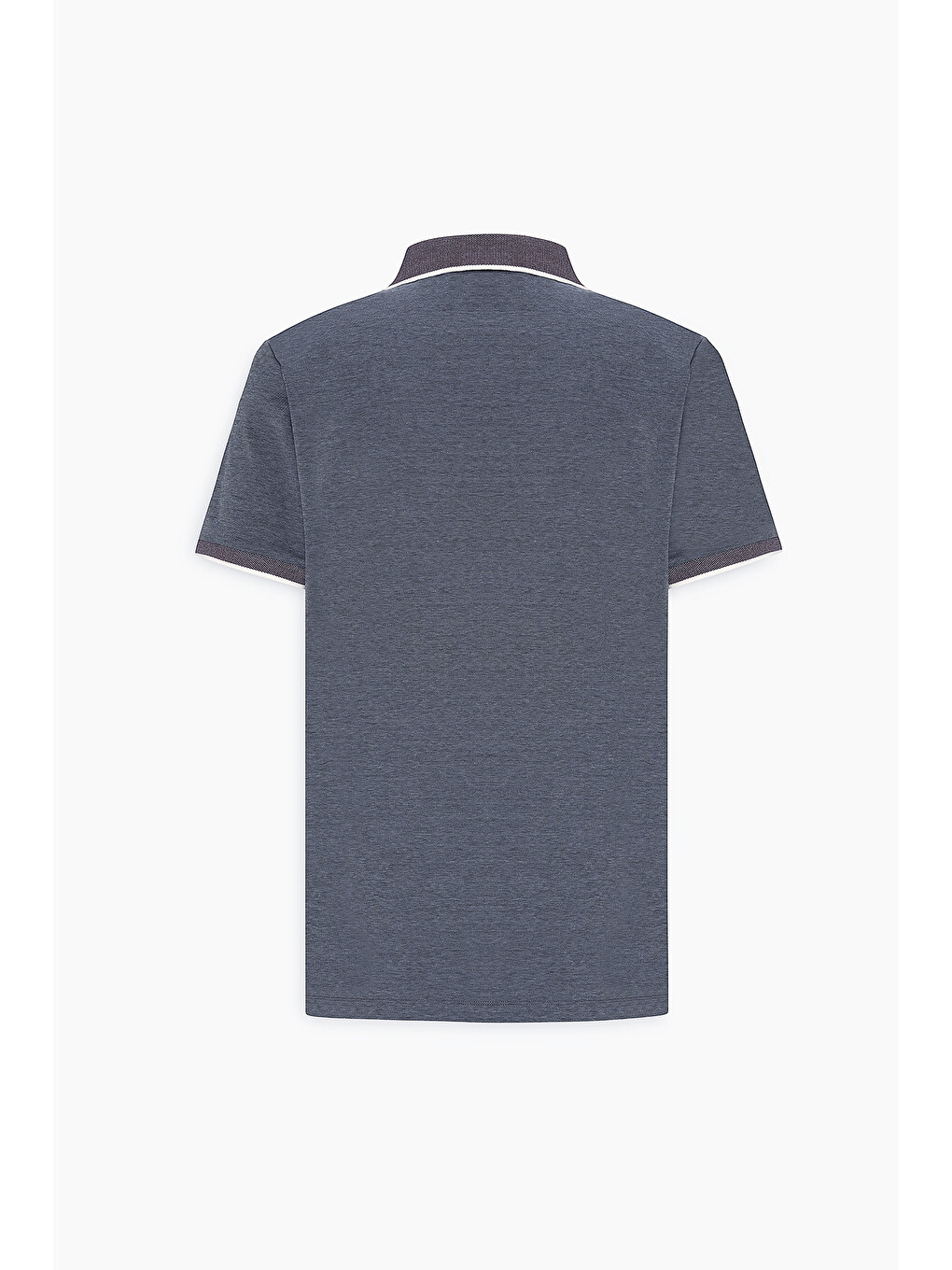 Erkek Antrasit Slim Fit Dar Kesim Pamuklu Polo Yaka Tişört-8