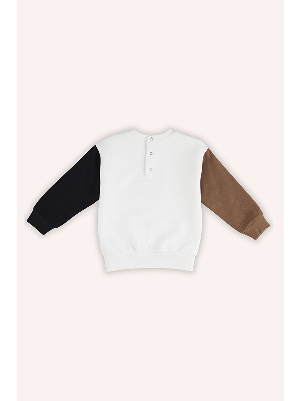 Erkek Bebek Baskılı Ekru Sweatshirt-1