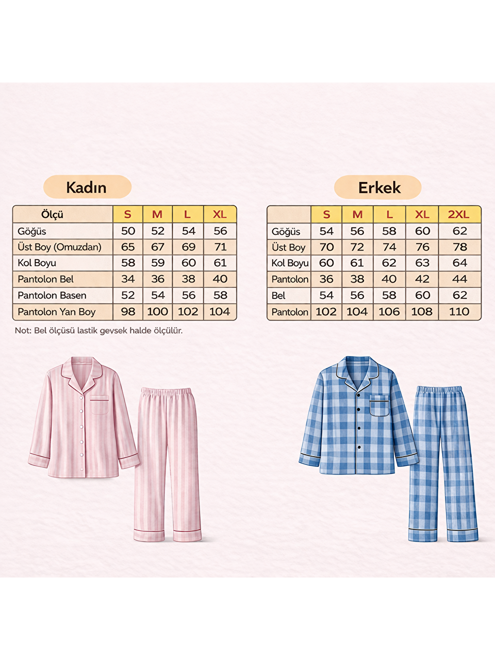 Karışık Erkek Pamuklu Bohçalık Ve Çeyizlik 2 Adet 2'li Pijama Takımı Bb2227-3