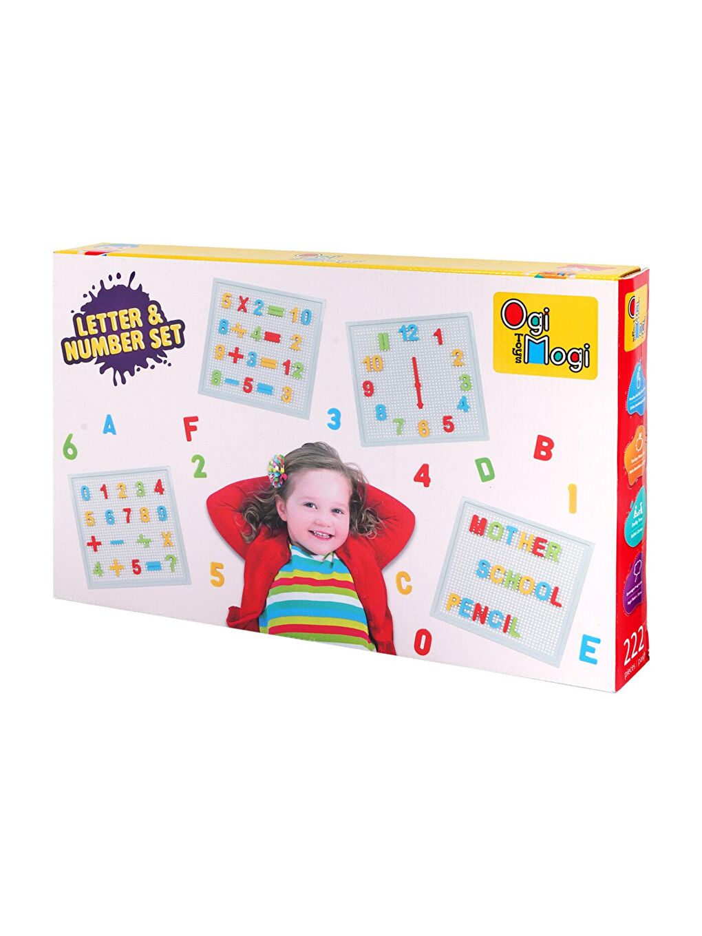 Ogi Mogi Toys Karışık Harf Ve Rakam Seti 220 Parça - 4