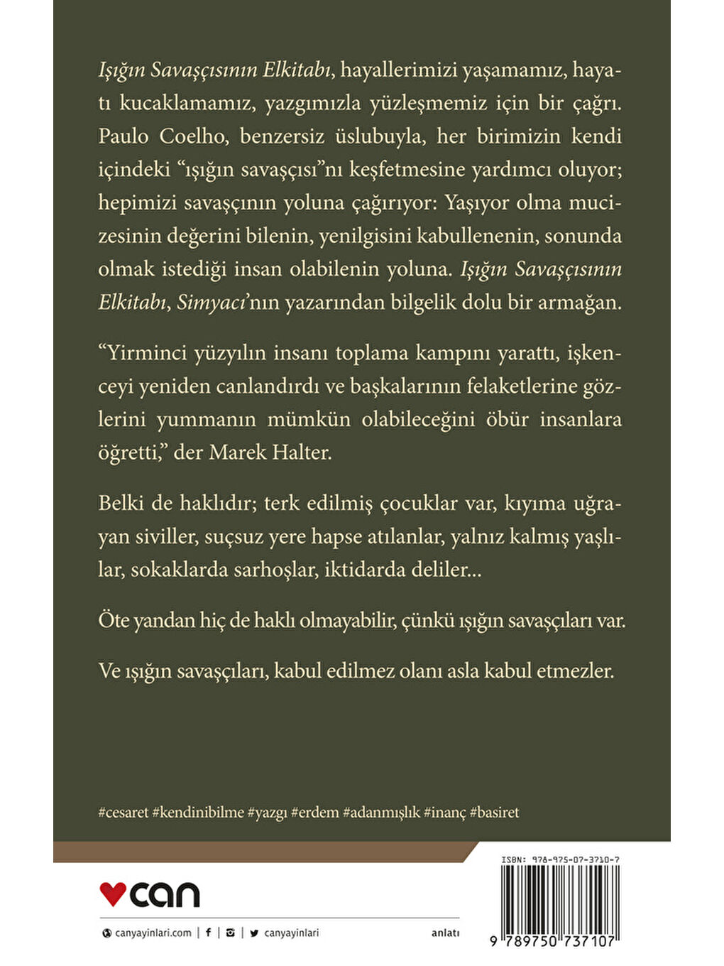 Can Yayınları Renksiz Işığın Savaşçısının Elkitabı-Paul Coelho - 1