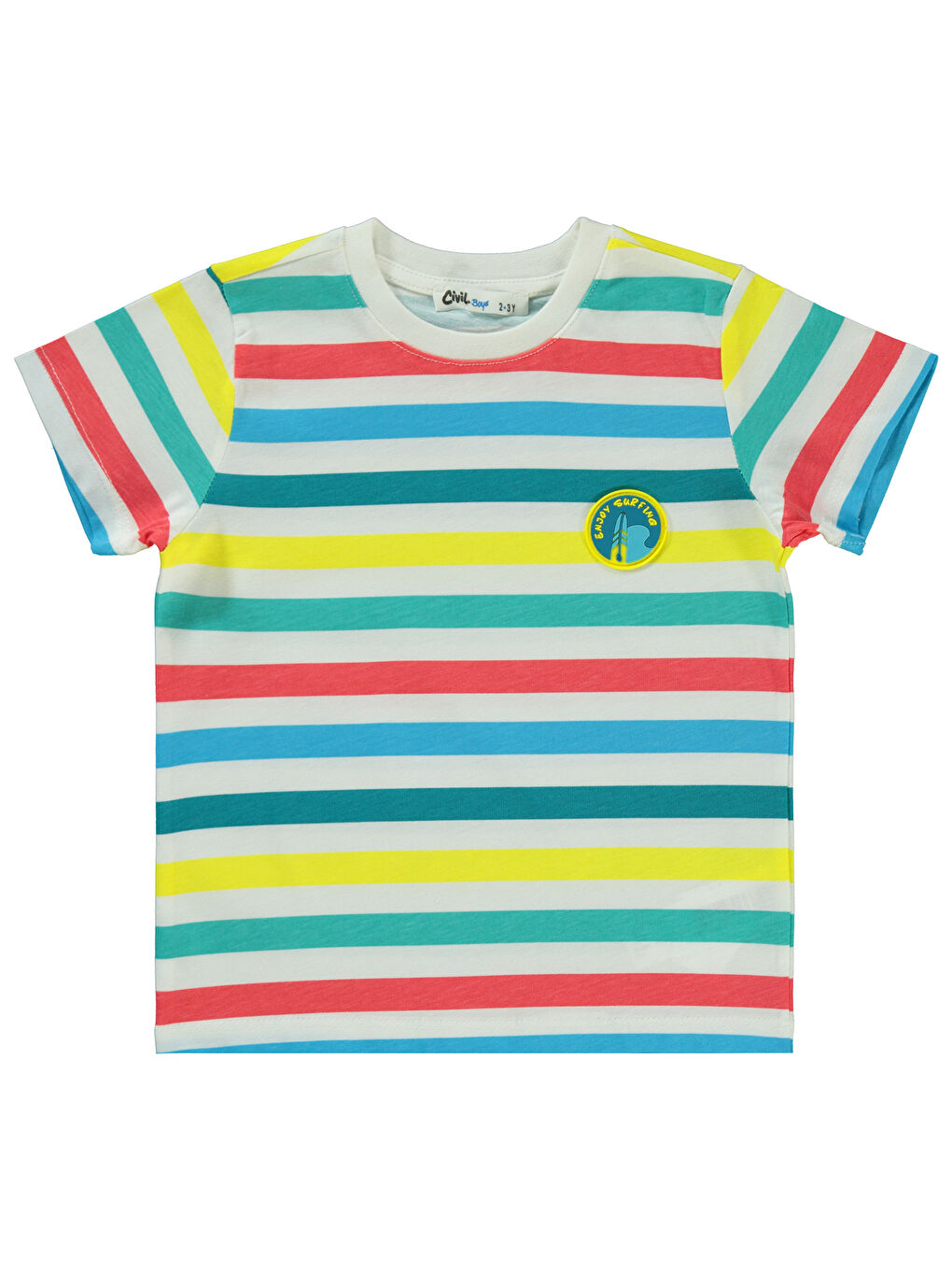 Boys Erkek Çocuk Tişört 2-5 Yaş Ekru-1