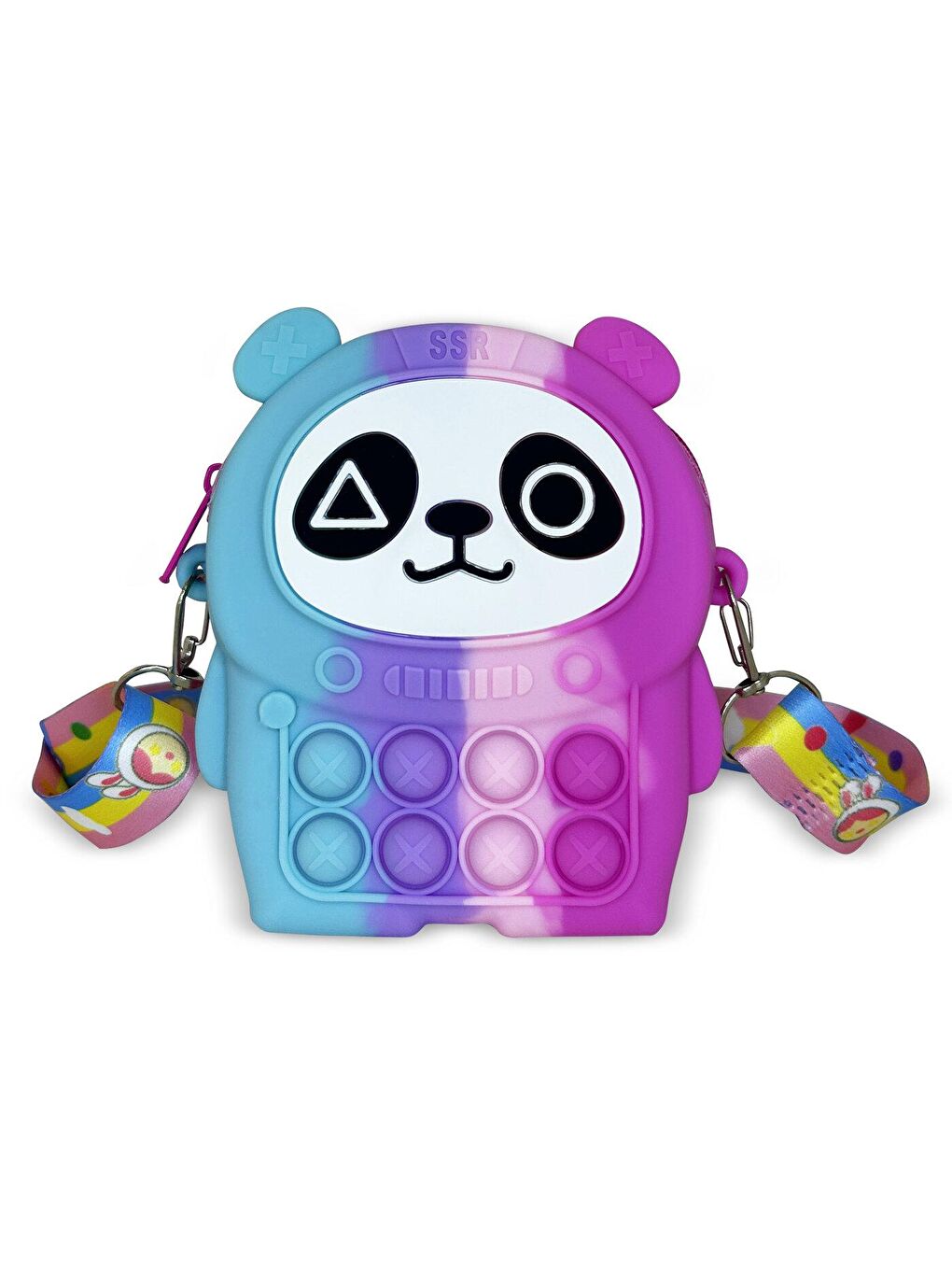 Karışık Ogi Mogi Toys Silikon Panda Omuz Çantası-1