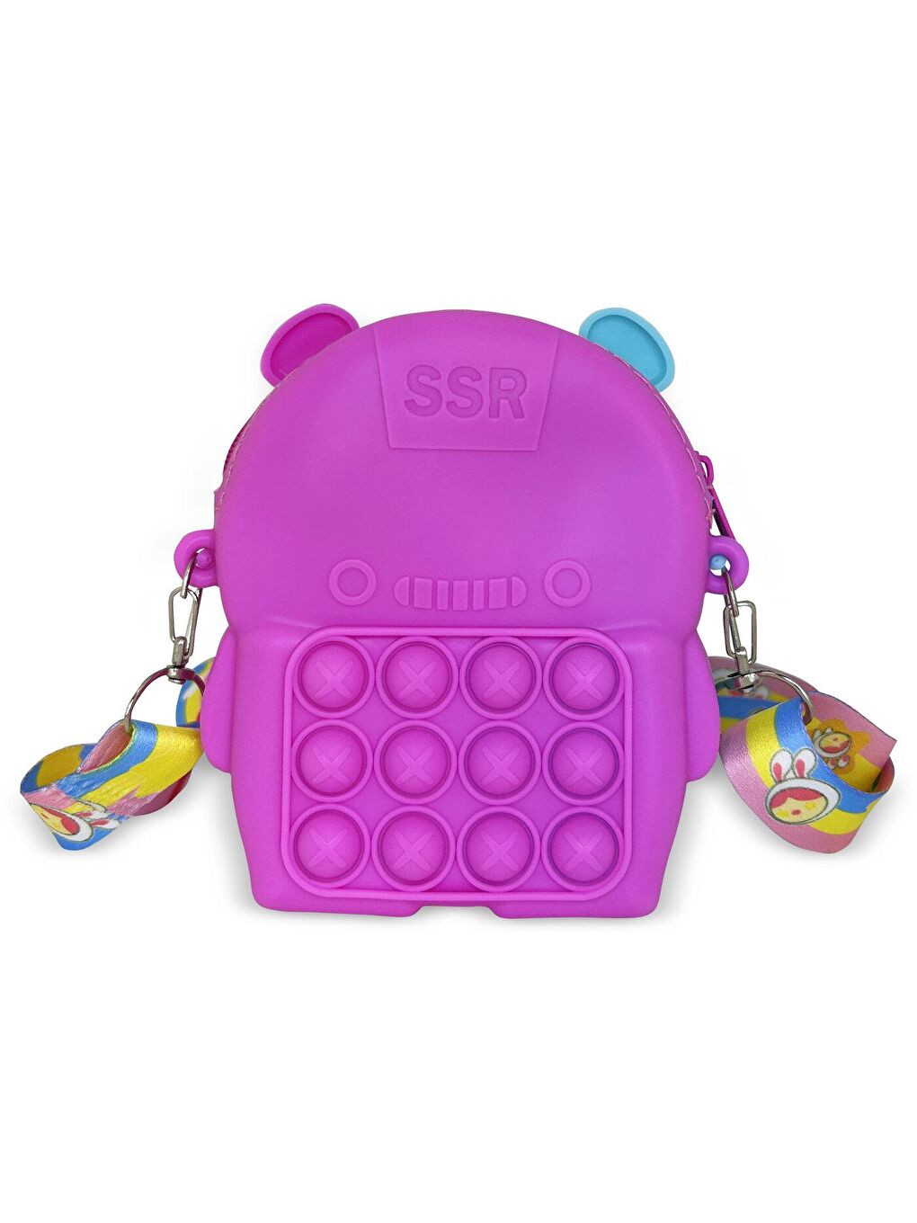 Karışık Ogi Mogi Toys Silikon Panda Omuz Çantası-2