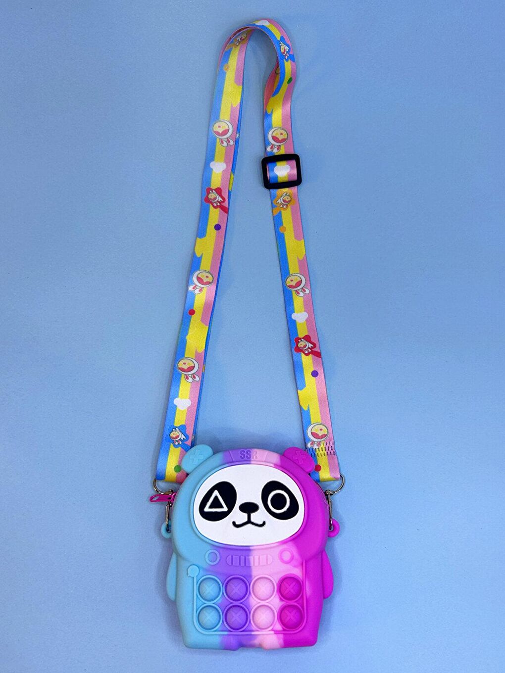 Karışık Ogi Mogi Toys Silikon Panda Omuz Çantası-4