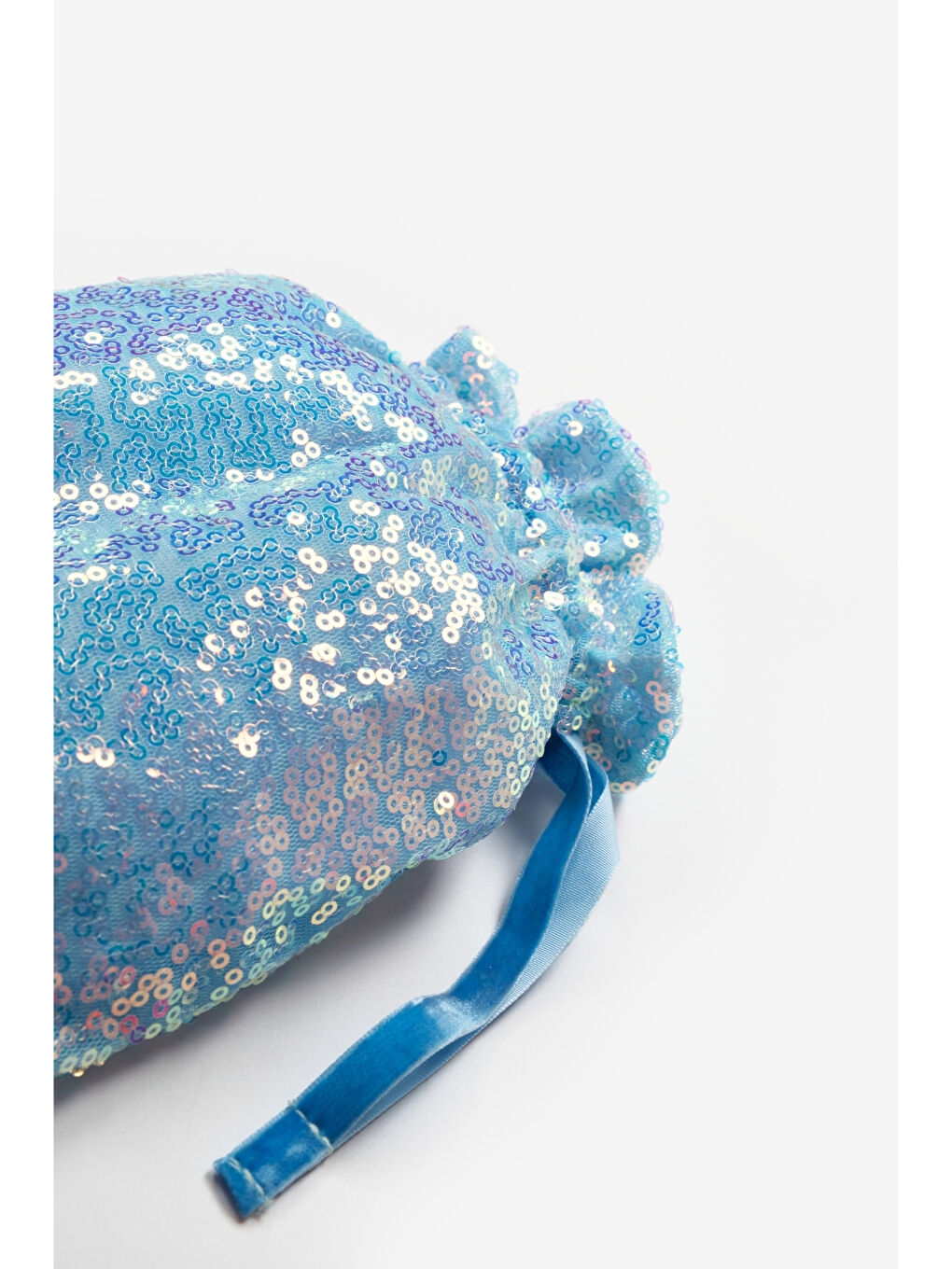 Mavi Pul Payetli Kız Çocuk Çanta-1