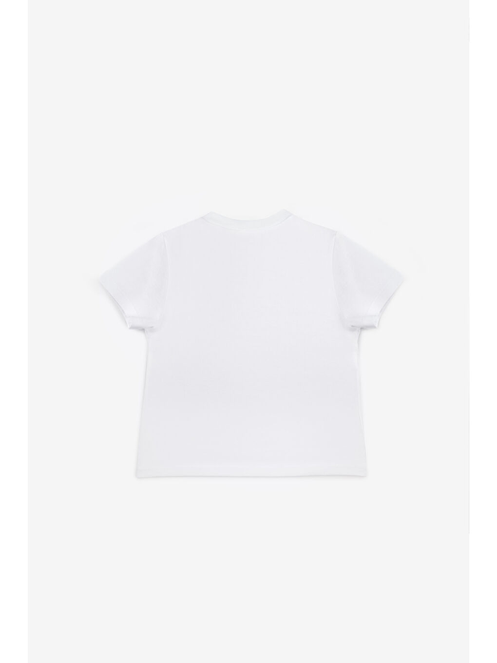 Beyaz Penye Basic Çocuk Tişört-1